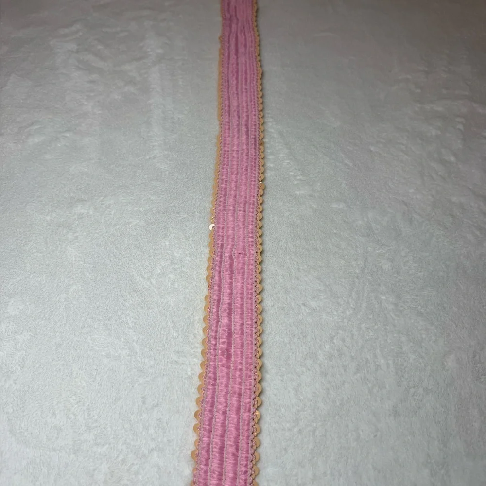 Shimmering Pink Sequin Belt